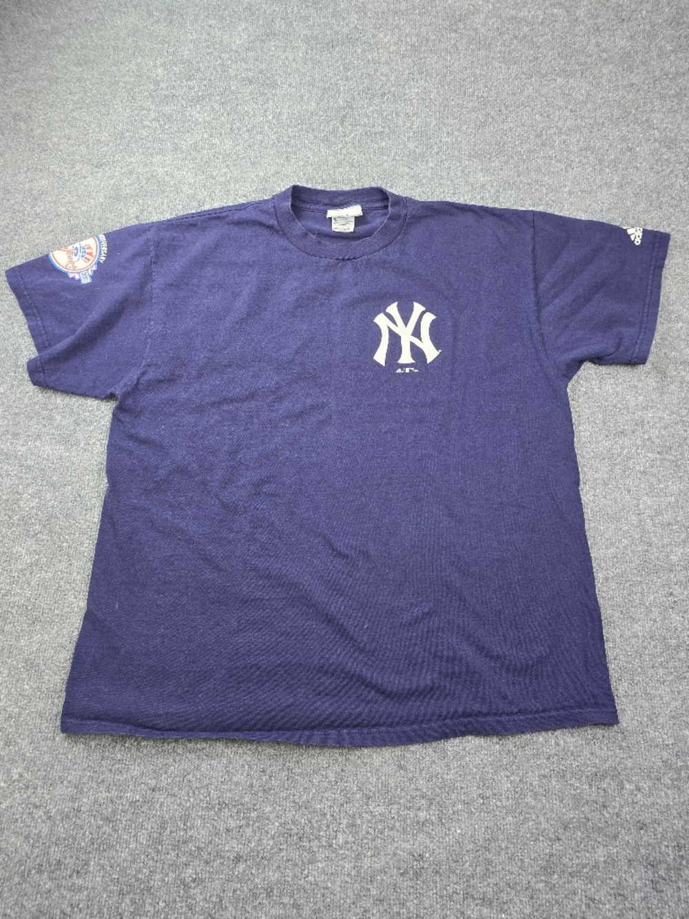 VTG Y2K 2003 New York Yankees Adidas Men XL 100th Anniversary 100 Years T Shirt
